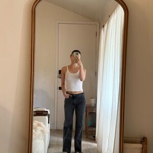 SOLD - Abercrombie & Fitch Women's Black Wash Baggy Low Rise